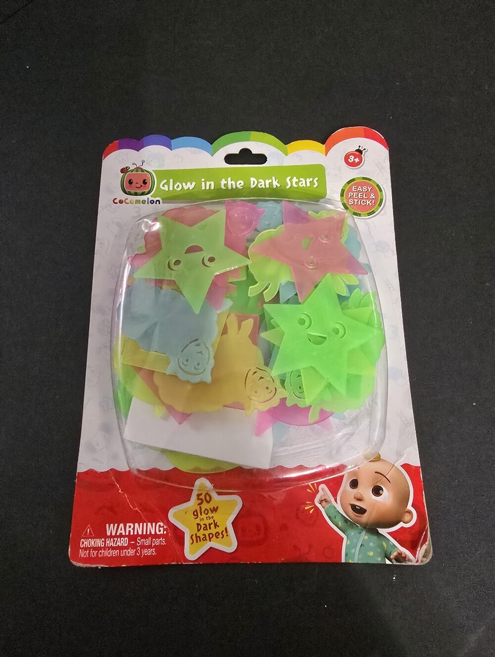 New CoComelon Glow in the Dark Shapes 50 Count